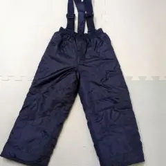 子ども用ネイビーサスペンダースキーパンツ