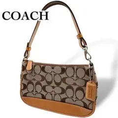 COACH ハンドバッグ アクセサリーポーチ ワンショルダー チャーム付