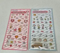 スヌーピー ぷくぷくシール　2枚セット　国内正規品