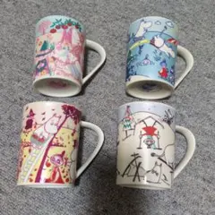 【新品未使用】北欧デザイン ムーミン マグカップ 4個セット 箱付