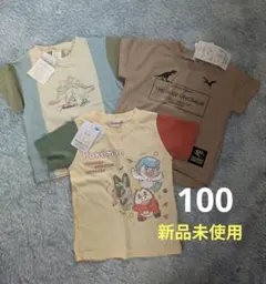 新品 キッズ 半袖Tシャツ 3枚セット 100cmのサムネイル