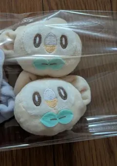 【最安値、モクロー】ポケピース　ぬいぐるみシュシュ　モクロー　2つ