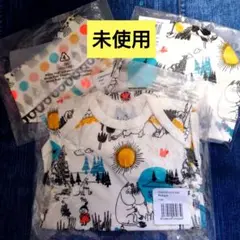 【未使用】ベビー服　ムーミン　ロンパース・帽子・スタイセット