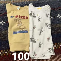 裏起毛トレーナー　暖かトレーナー　2枚セット　100サイズ