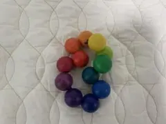 木製カラフルボール 積み木おもちゃ