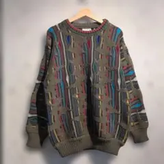 90s KALAROO オーストラリア製 3Dニット セーター Lサイズ