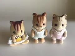 シルバニアファミリー　シマネコ　シマリス　赤ちゃんセット