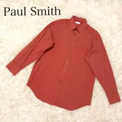 【美品】Paul Smith ポールスミス ストライプ長袖シャツ オレンジ系 Mのサムネイル