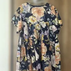 BIANCA フラワープリント チュニック