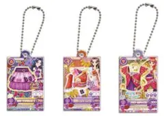 アイカツ！×プリパラ だれでもアクリルチャーム1 2(リサ/みやび/珠璃)セット