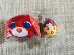 お茶犬　アール　カップinフィギュアマスコット　フェイスマスコット