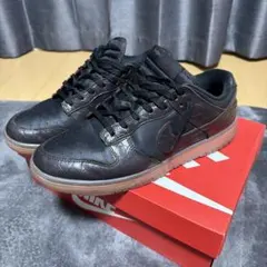 NIKE Dunk Low ダークブラウン クロコダイル型押しのサムネイル