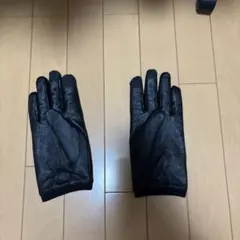 新品 本革手袋 機能性中綿シンサレート入り レザーグローブ ダーク 