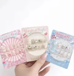 ♡ デザイン ネイルチップ3点セット
