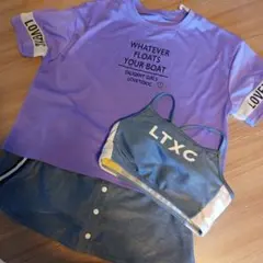 LTXC水着 スポーツブラ・スカートセット 140