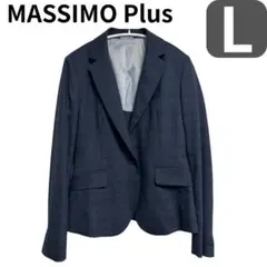 テーラードジャケット L レディース　トップス　アウター　オフィス　ネイビー