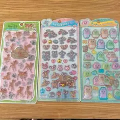 ディズニー バンビ他 うるちゅるPOPシール プチドロップシール 3種