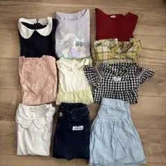 まとめ売り　120 女の子　Tシャツ　パンツ　スカート　通園　通学