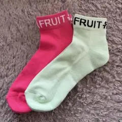 FRUIT OF THE LOOM ソックス2足セット 23〜25cm厚手未使用のサムネイル
