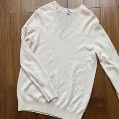 UNIQLO カシミア100 Vネックセーター Lサイズ