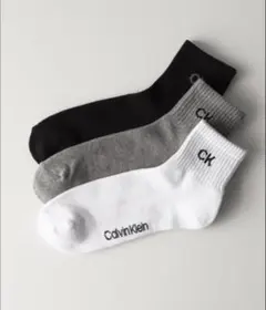 Calvin Klein メンズ 抗菌防臭 足底パイル ショート【3足セット】
