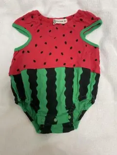 CROISSANCE BEBE スイカ柄 ロンパース 70cmのサムネイル