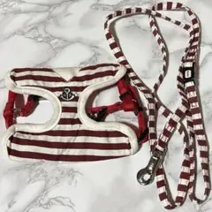 【ほぼ未使用】Petio 犬用ハーネス リードセット XS ボーダー 小型犬