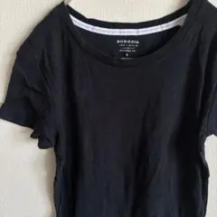 古着✨️【S】コットン100% 半袖 Tシャツ ブラック 黒 無地 シンプルのサムネイル