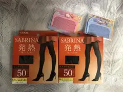 GUNZEサブリナタイツ50デニール　2足　おまけ付き