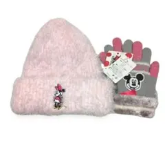 ミニーマウス帽子とミッキーマウス手袋【未使用】②点セット