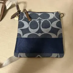 COACH シグネチャー デニム ショルダーバッグ