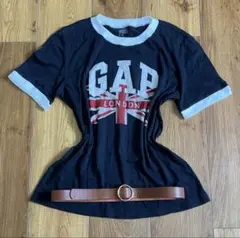【y2k 00s】GAP リンガーTシャツ イギリス国旗　ロンドン　平成ギャル