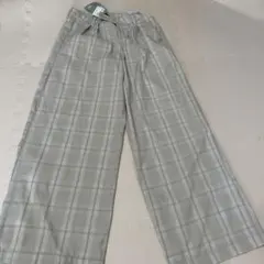 新品未使用チェックパンツ
