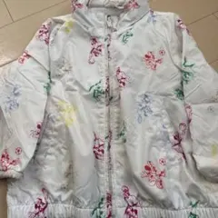 ホワイト スポーツキャラクター柄 ジャケット 100cm~