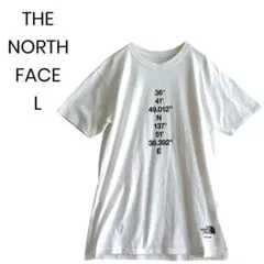 THENORTHFACE 白Tシャツ 半袖 HAKUBA 座標プリント 1318