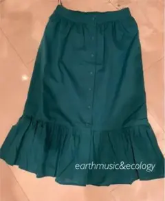 【新品未使用】earth music&ecology  前釦ティアードスカート