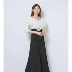 SNIDEL スナイデル フリル ニットプルオーバー