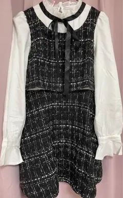 ツイードワンピース