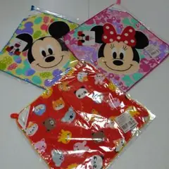 ✨新品未使用✨ディズニーキャラクター ループ付きタオル 3枚セット 綿100%