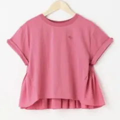 メゾピアノジュニア　【抗菌・消臭】バックギャザーフリルTシャツ　160