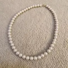 パールネックレス　コットンパール