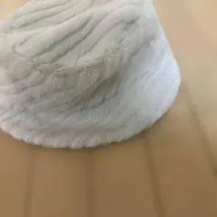 모피 소재 버킷 모자