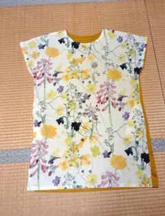 いわさきちひろ　グラニフ 花柄 半袖 チュニック