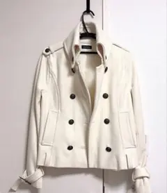 最終値下げ　エゴイスト　egoist 白　コート　ウール　大人カジュアル