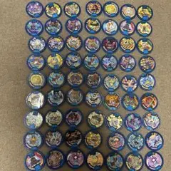 妖怪ウォッチ　妖怪メダル　青フレームまとめ売り　63枚　バラ売り可能