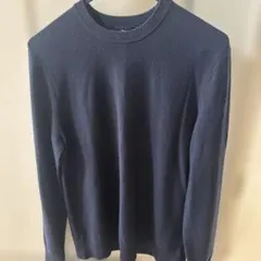 Theory ネイビー クルーネックニット M