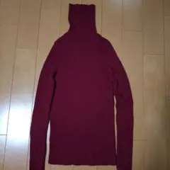 UNIQLO ウール タートルネックセーター M ワインレッド