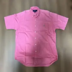 【Ralph Lauren】 ピンク ボタンダウンシャツ S