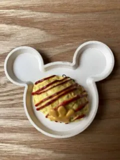 リーメント　ディズニー　50'sカフェ　オムライス&ミッキーお皿