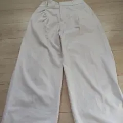 グローバルワーク あったかウツクシルエットストレートパンツ L